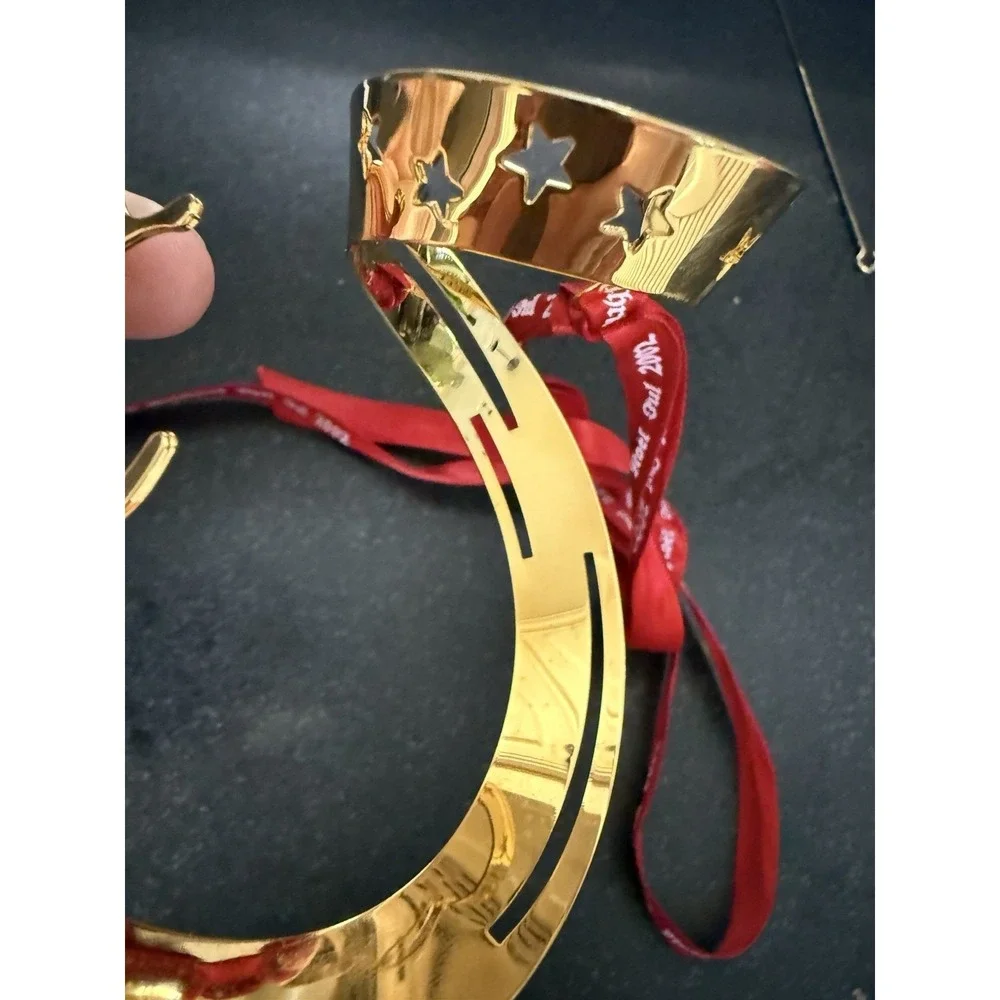 2002 Georg Jensen Gold Plated Christmas Bustle Mobile Ornament LNIB Denmark VTG